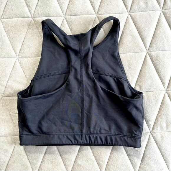 Outdoor Voices TechSweat Crop Top Move Free Crop Top Size Small Black - Picture 3 of 11